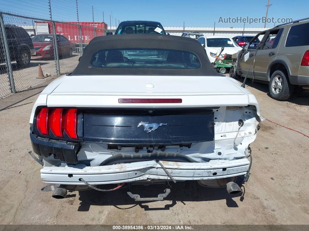 2019 Ford Mustang Ecoboost Premium White vin: 1FATP8UH3K5159730