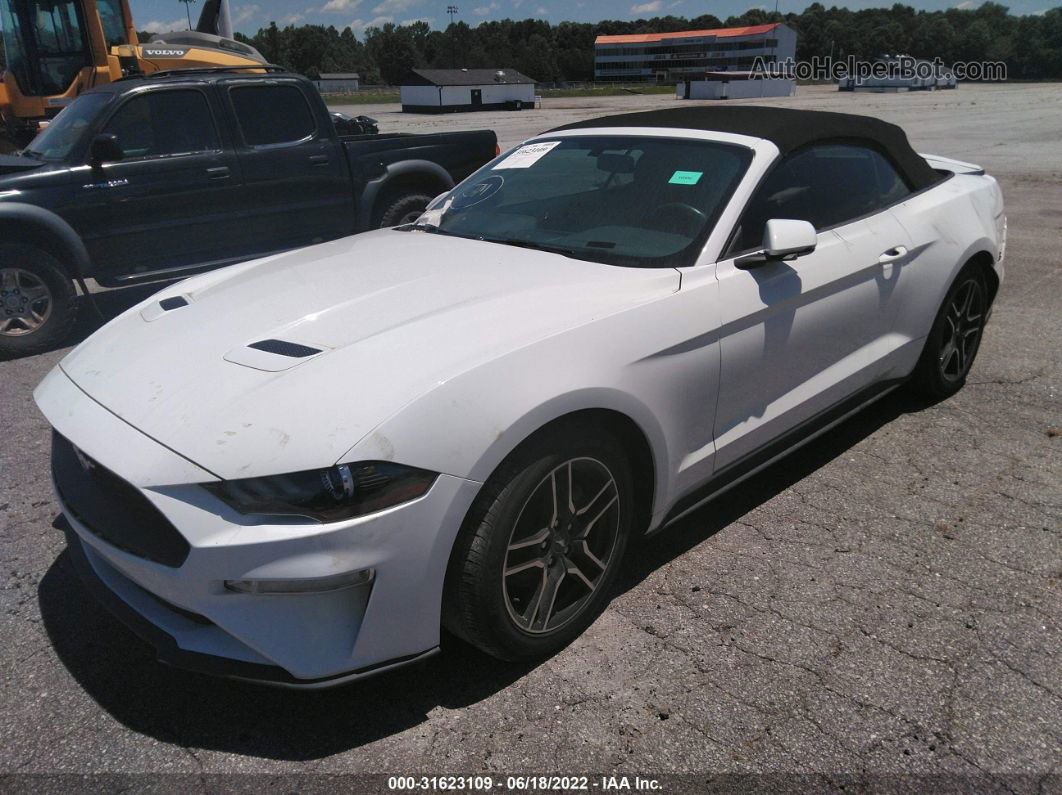 2020 Ford Mustang Ecoboost White vin: 1FATP8UH3L5112635