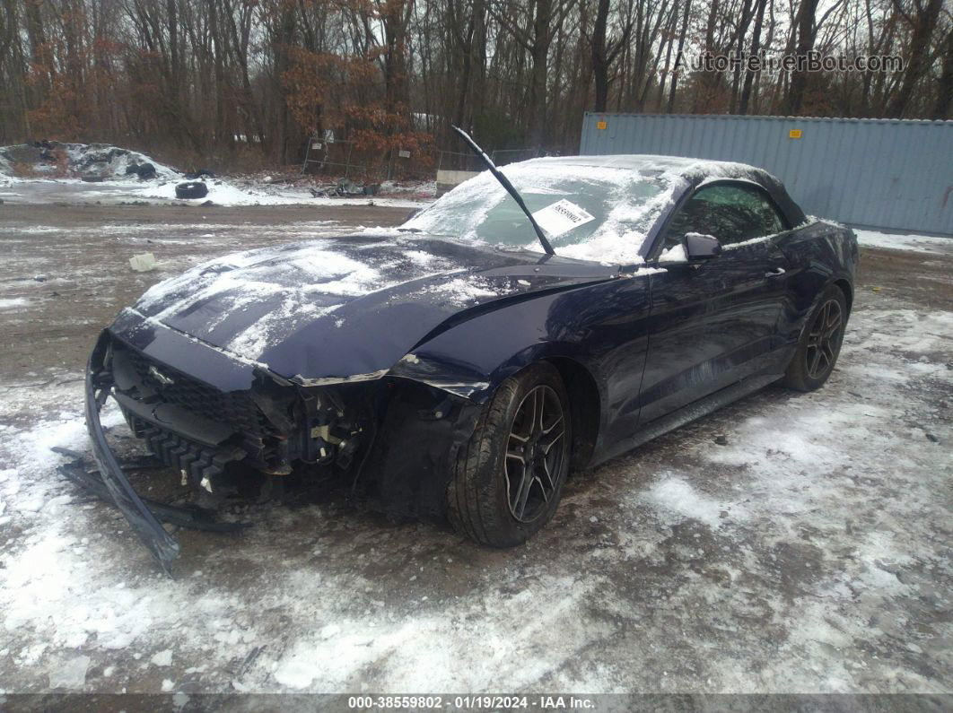 2020 Ford Mustang Ecoboost Premium Dark Blue vin: 1FATP8UH3L5137454