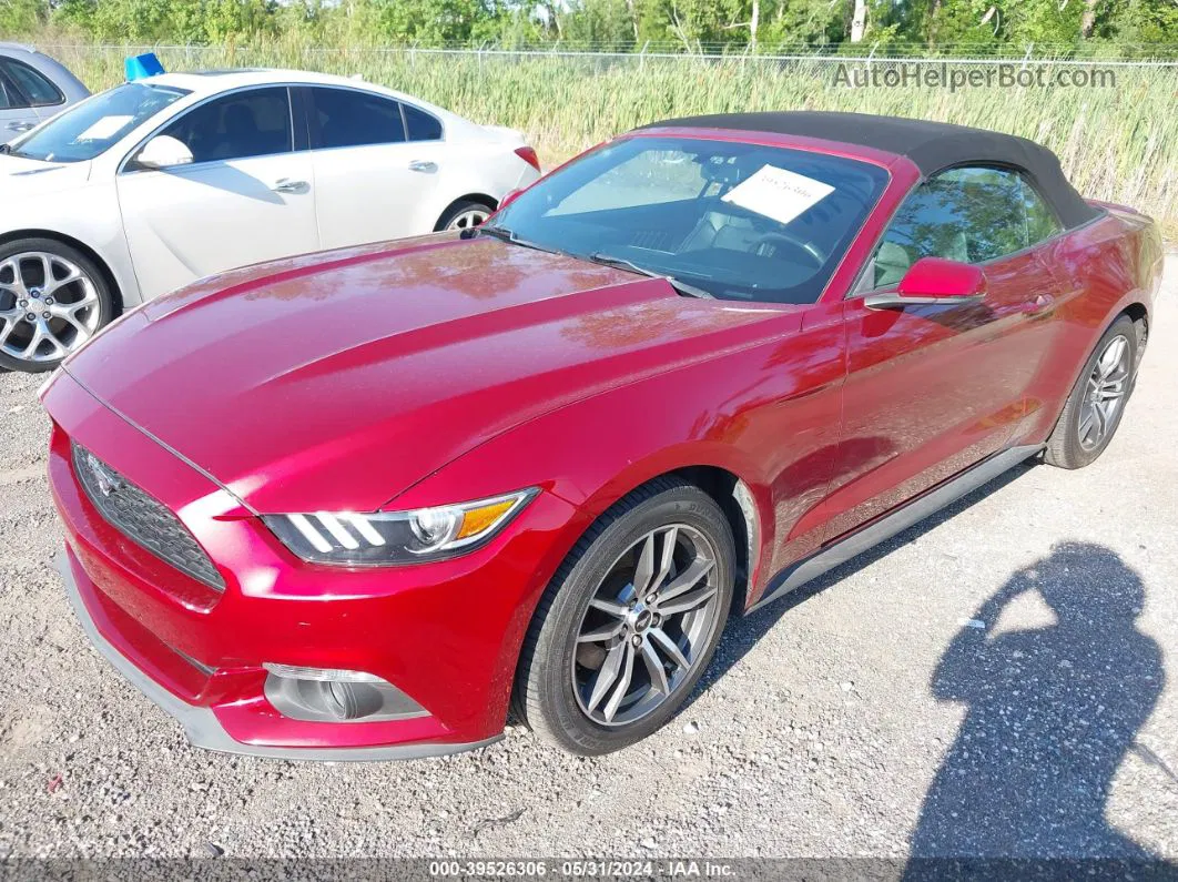 2016 Ford Mustang Ecoboost Premium Red vin: 1FATP8UH4G5216492