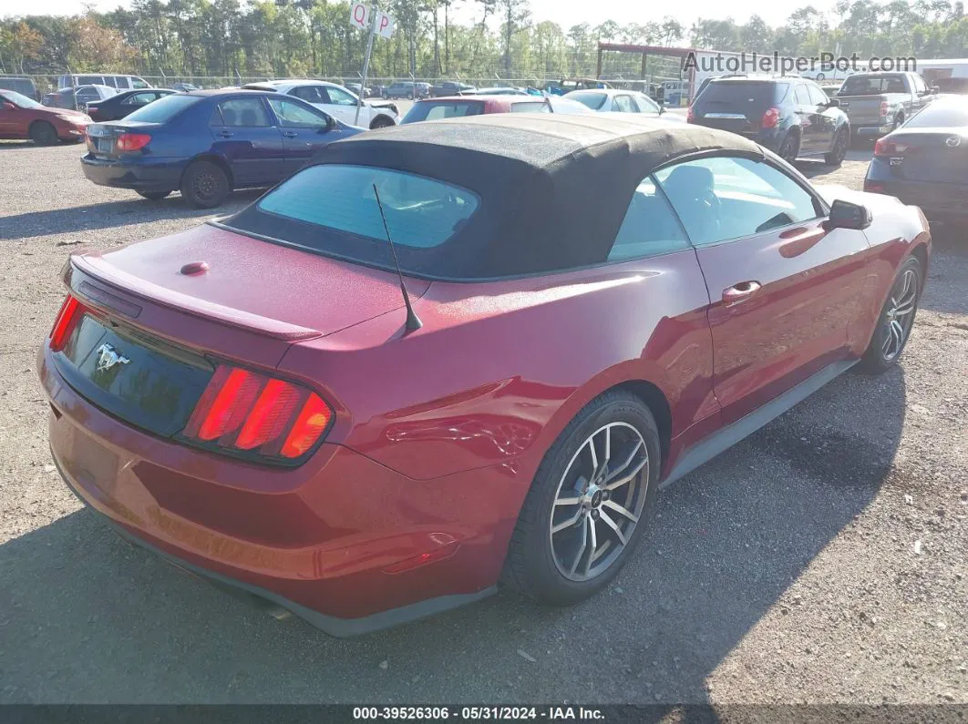 2016 Ford Mustang Ecoboost Premium Red vin: 1FATP8UH4G5216492