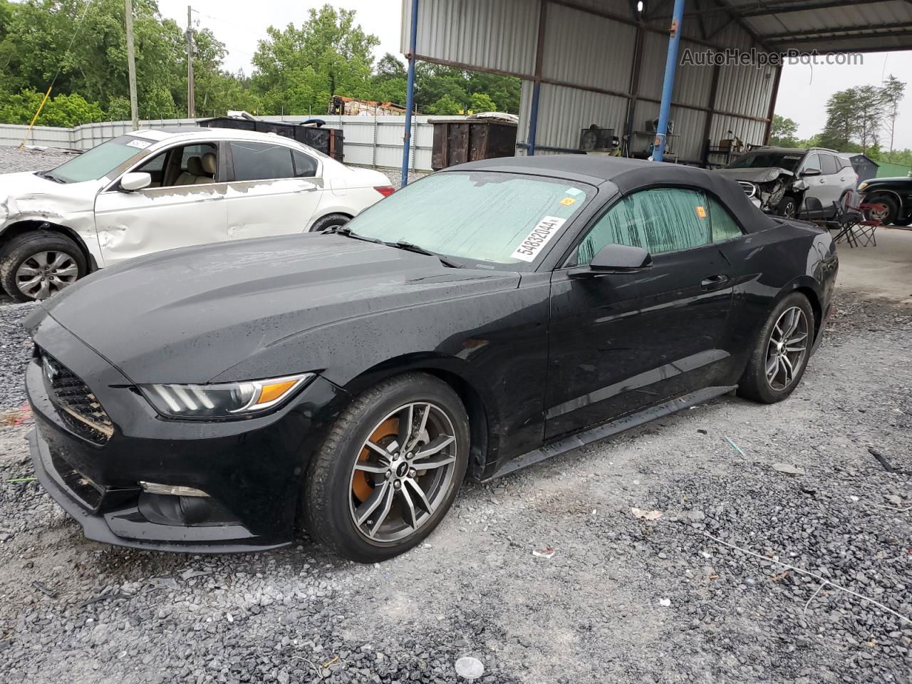 2016 Ford Mustang  Black vin: 1FATP8UH4G5221899