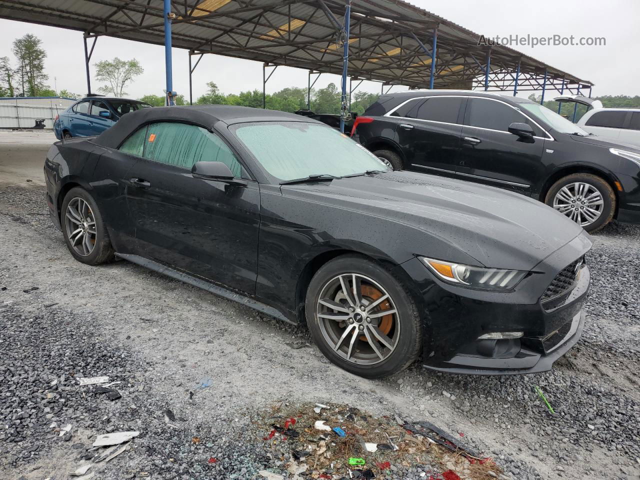 2016 Ford Mustang  Black vin: 1FATP8UH4G5221899