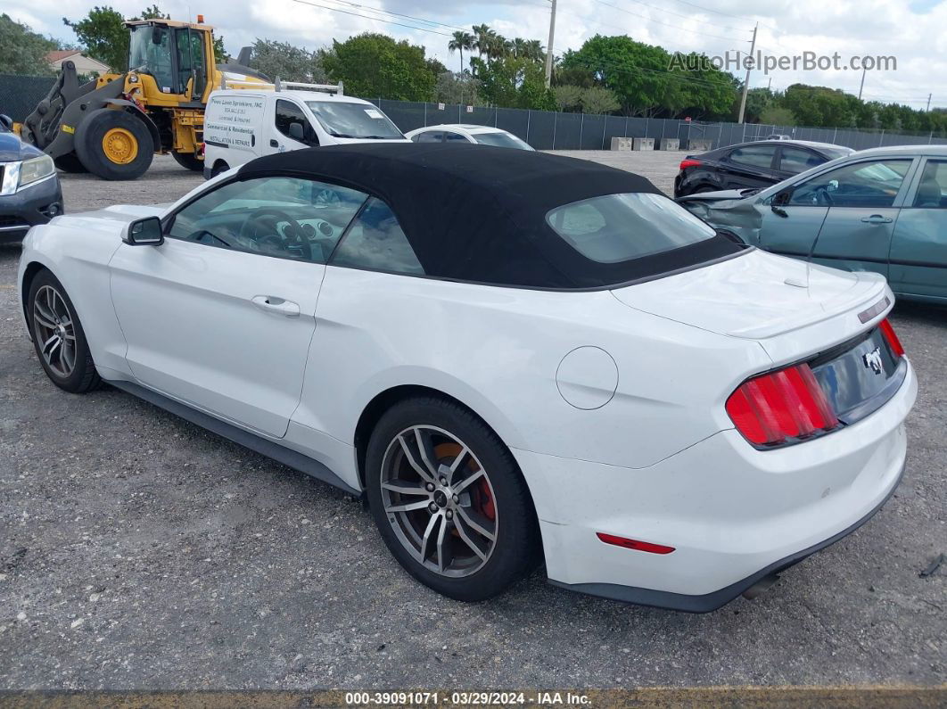 2016 Ford Mustang Ecoboost Premium White vin: 1FATP8UH4G5291659