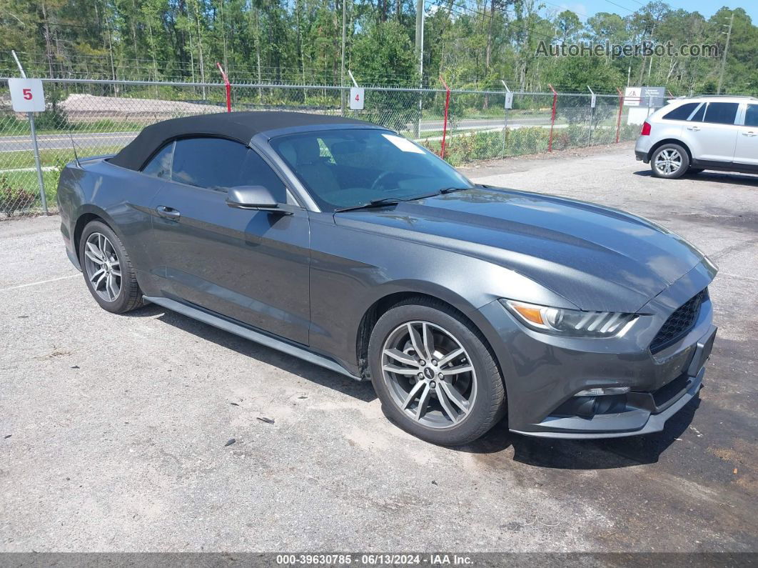 2016 Ford Mustang Ecoboost Premium Gray vin: 1FATP8UH5G5243488