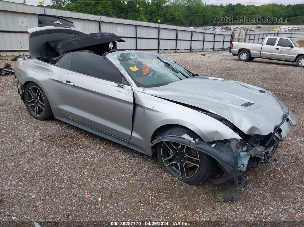 2020 Ford Mustang Ecoboost Premium Silver vin: 1FATP8UH5L5106366