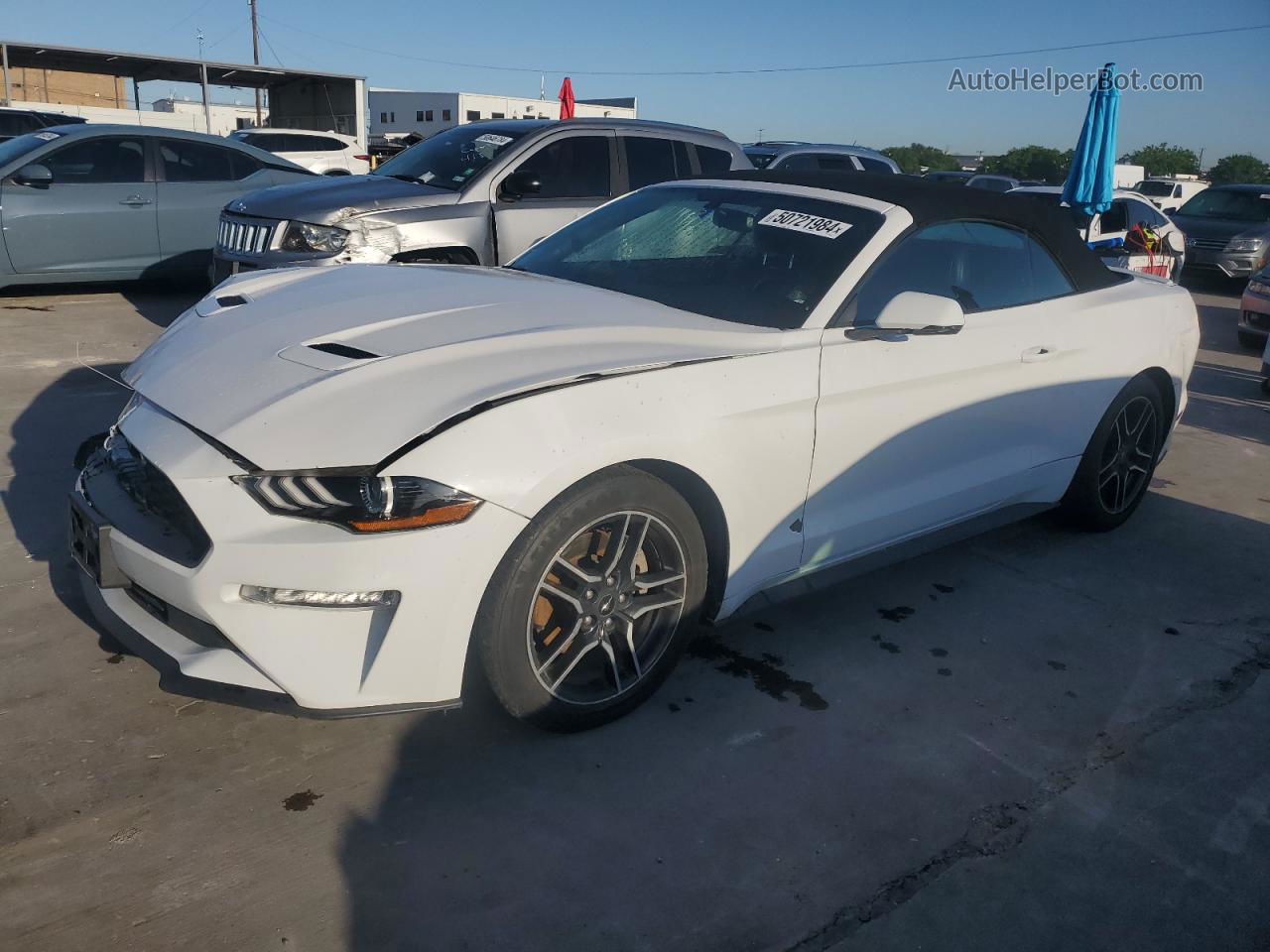 2020 Ford Mustang White vin: 1FATP8UH5L5134328