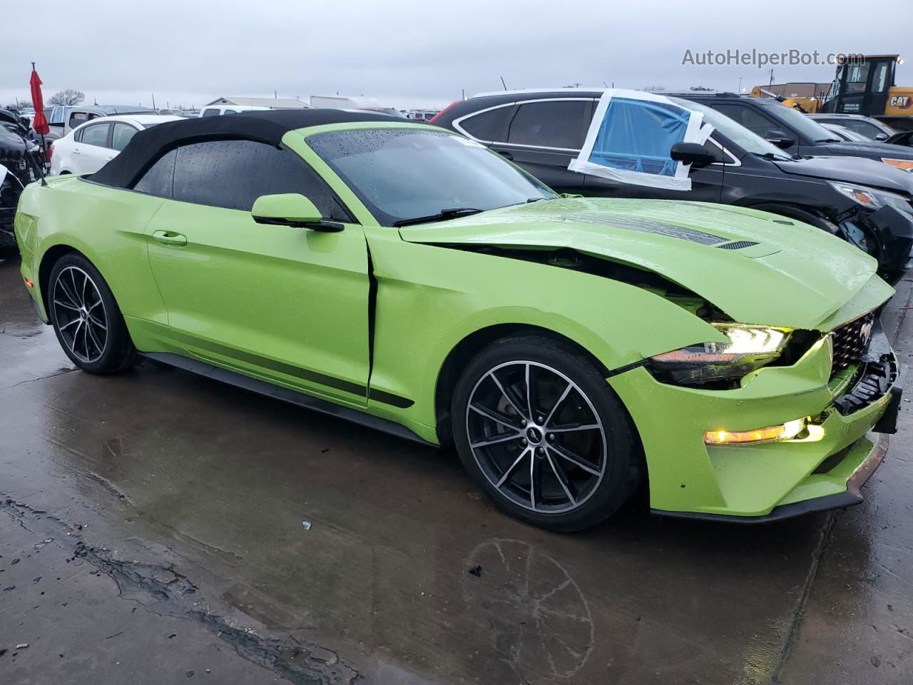 2020 Ford Mustang  Зеленый vin: 1FATP8UH5L5134555