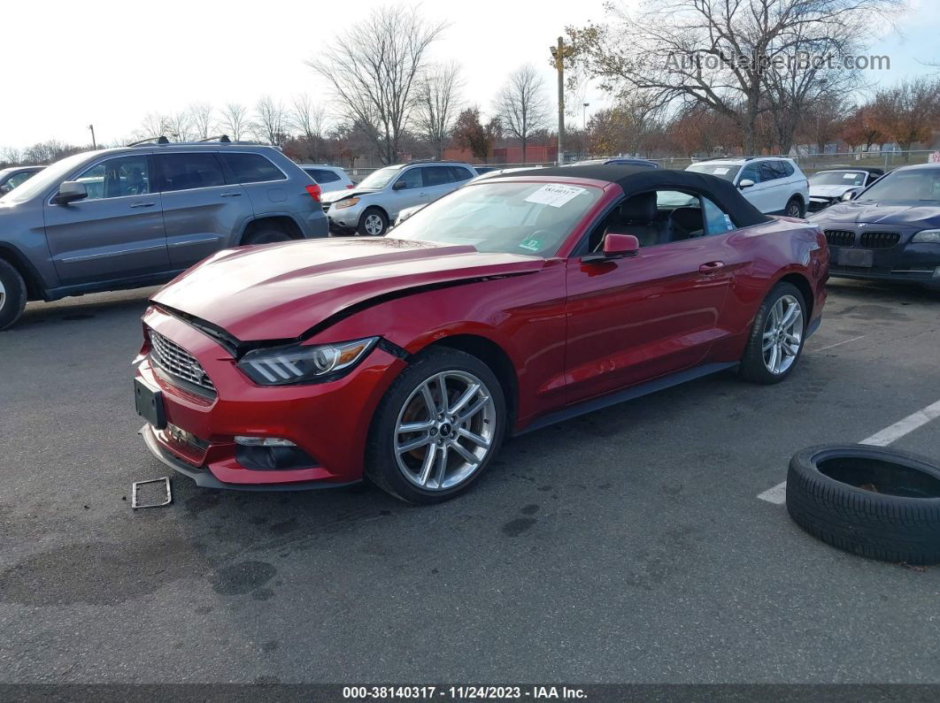 2016 Ford Mustang Ecoboost Premium Red vin: 1FATP8UH6G5288648