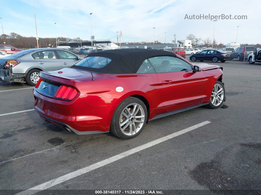 2016 Ford Mustang Ecoboost Premium Red vin: 1FATP8UH6G5288648