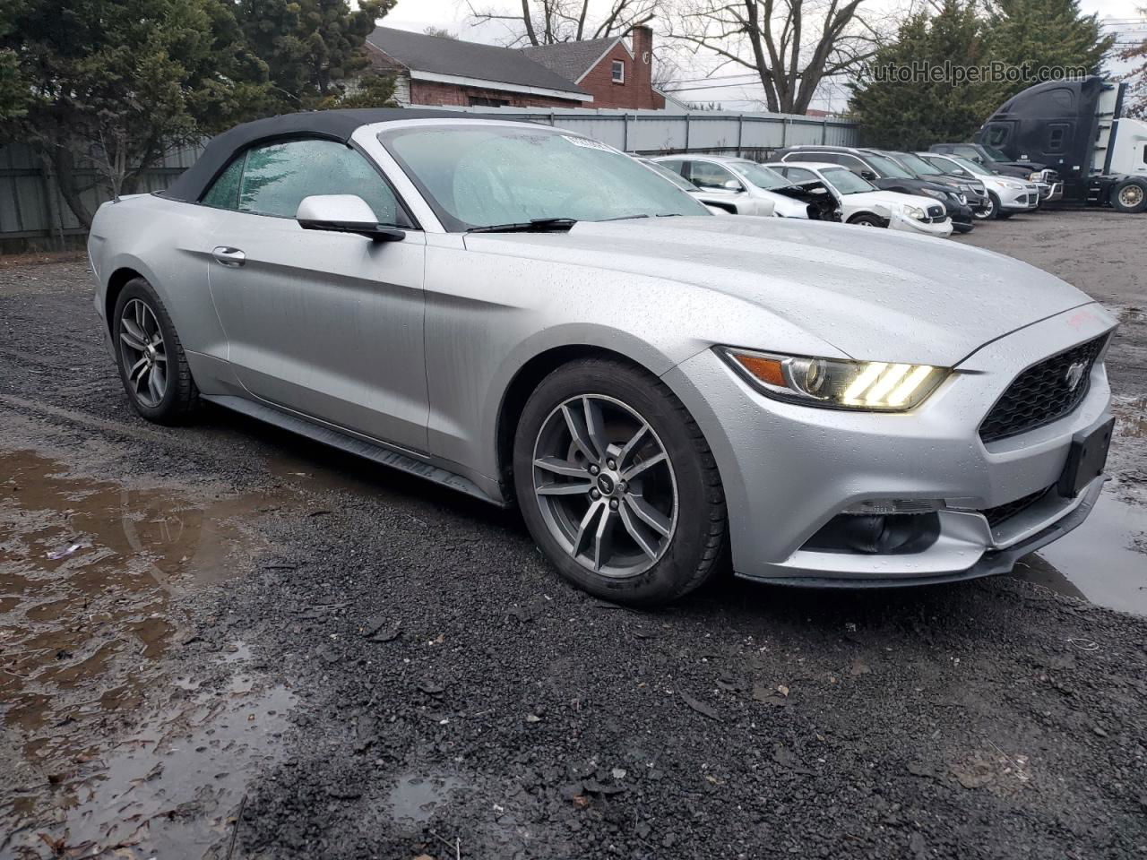 2016 Ford Mustang  Silver vin: 1FATP8UH6G5307991