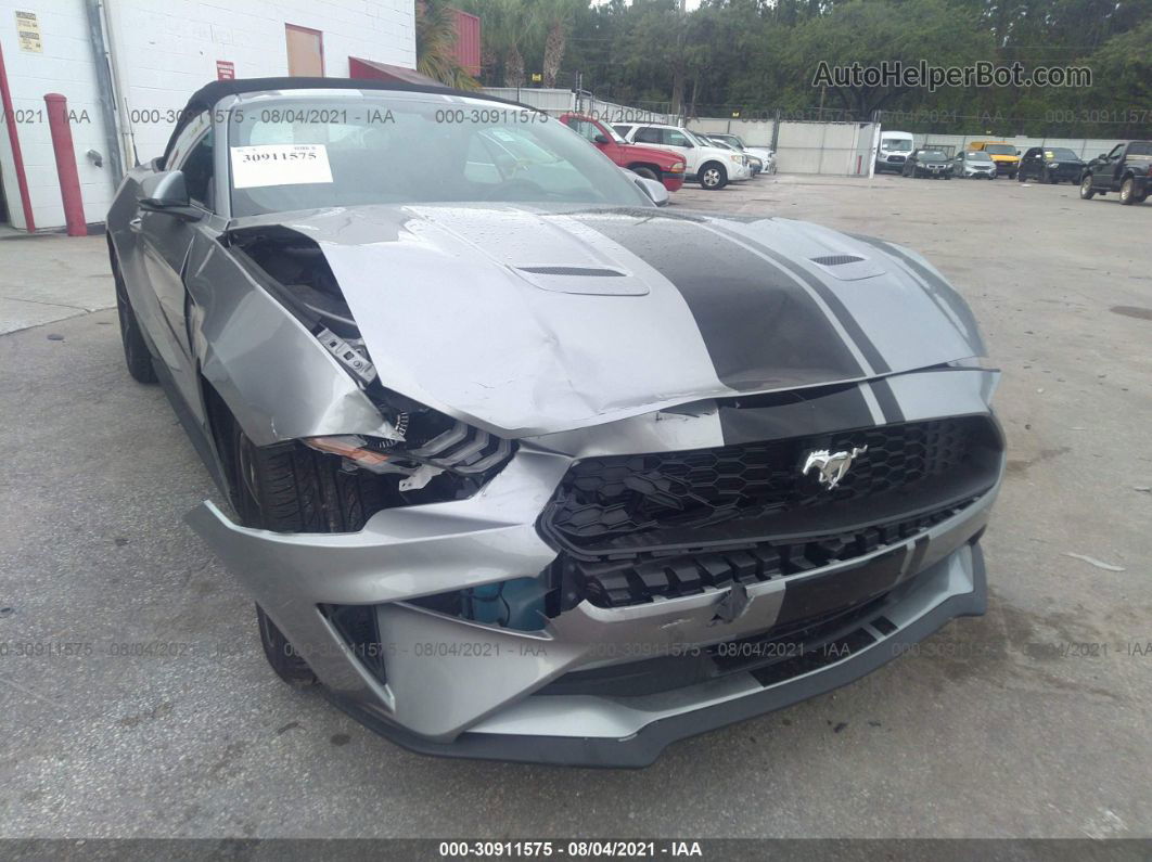 2020 Ford Mustang Ecoboost Серебряный vin: 1FATP8UH7L5142088