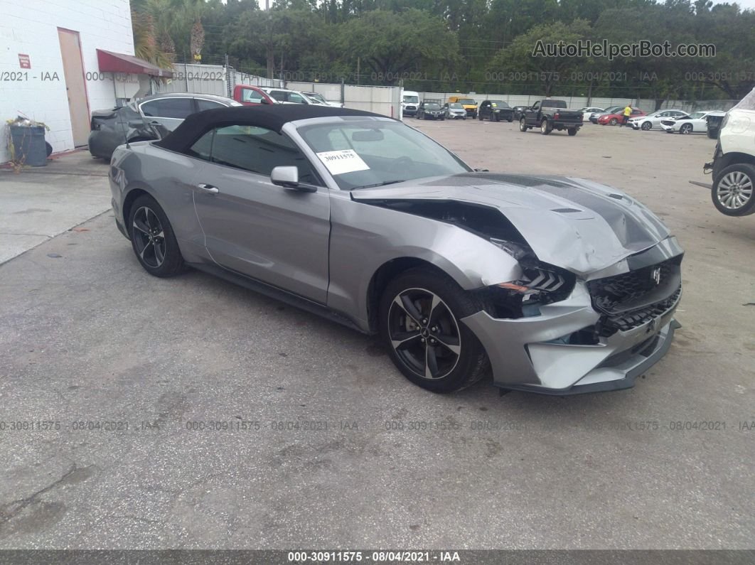 2020 Ford Mustang Ecoboost Silver vin: 1FATP8UH7L5142088