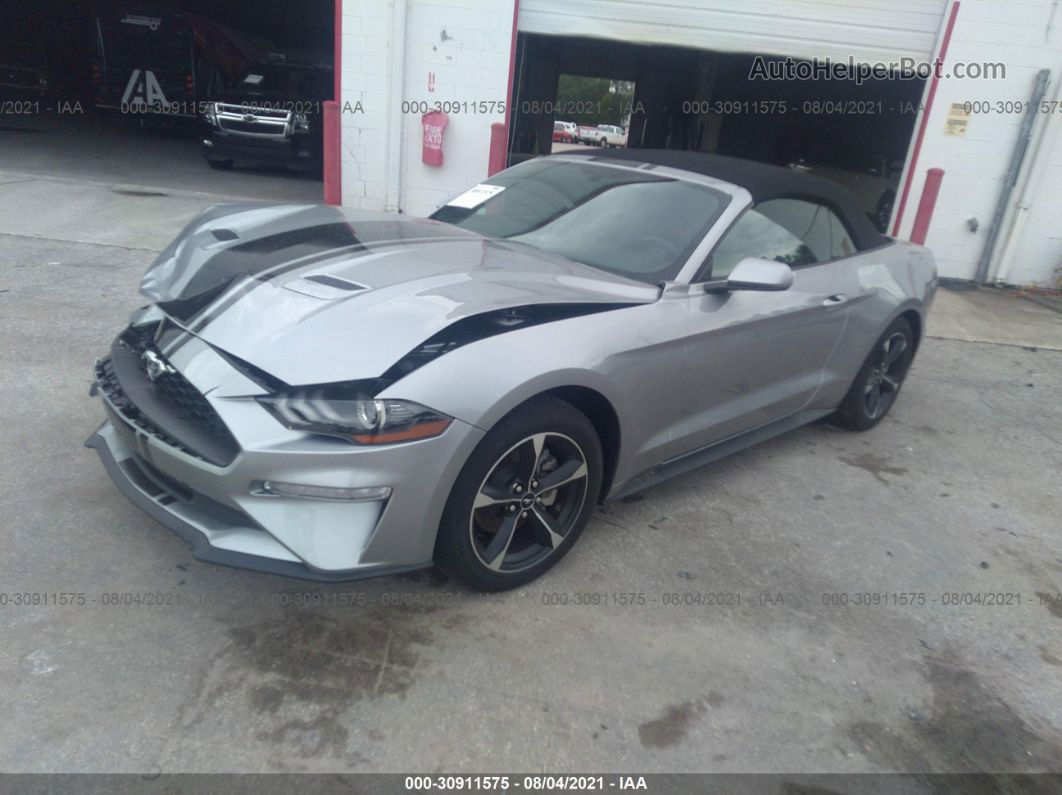 2020 Ford Mustang Ecoboost Серебряный vin: 1FATP8UH7L5142088