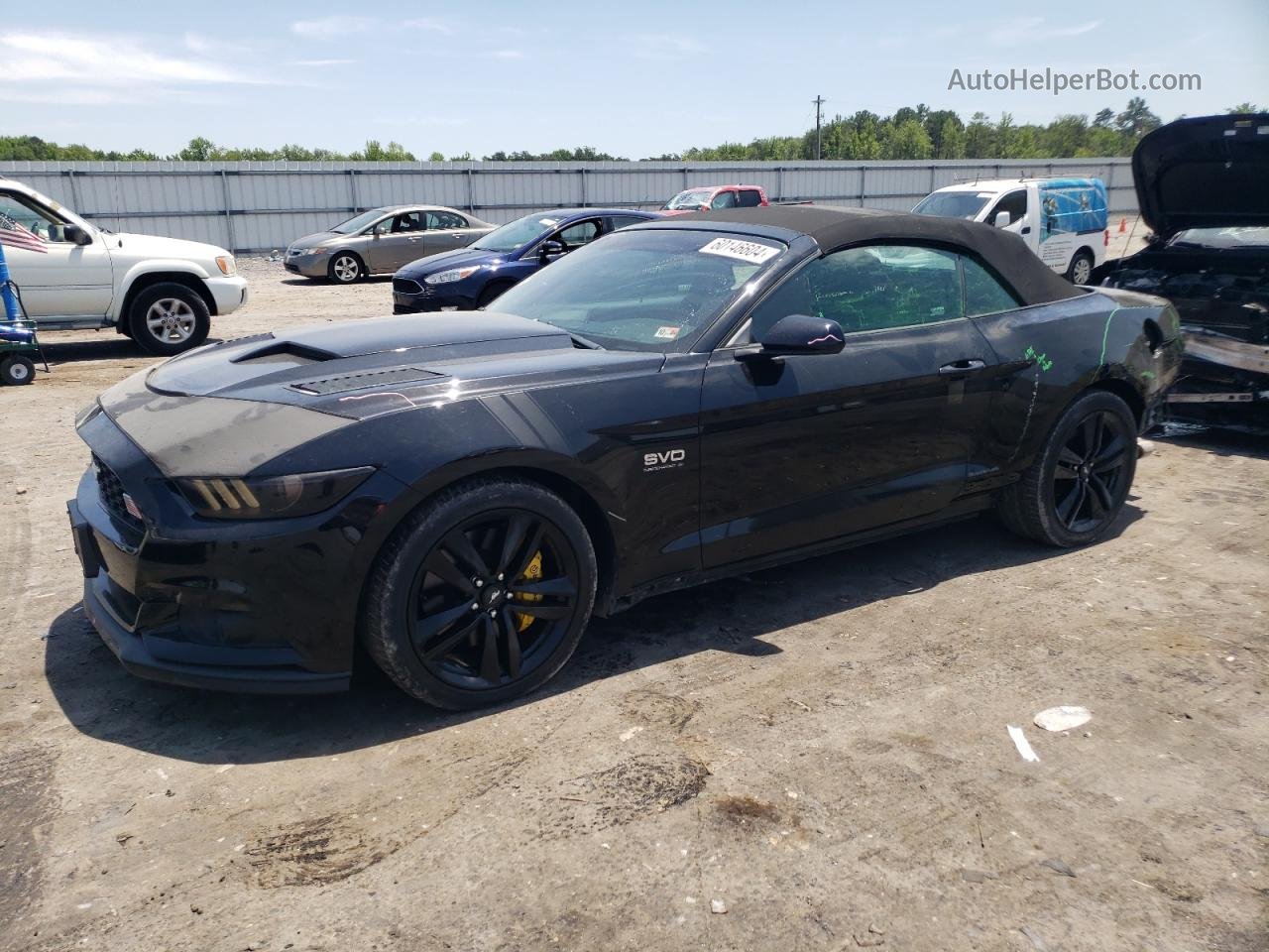 2016 Ford Mustang  Black vin: 1FATP8UH8G5326722
