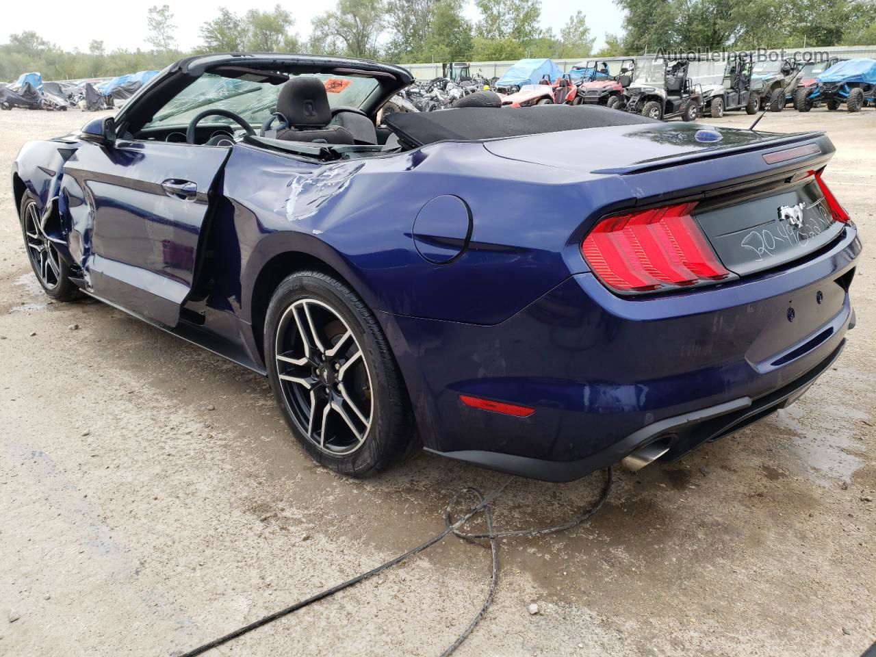 2020 Ford Mustang  Blue vin: 1FATP8UH8L5125977