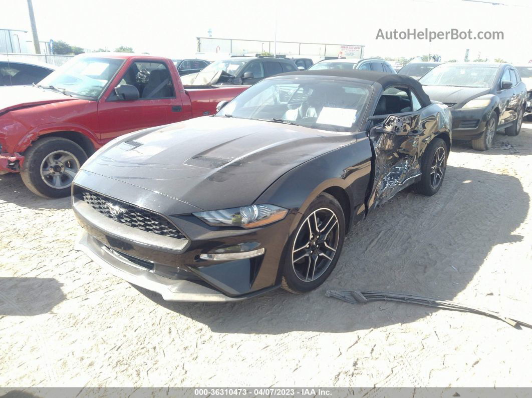 2020 Ford Mustang Ecoboost Черный vin: 1FATP8UH8L5143265