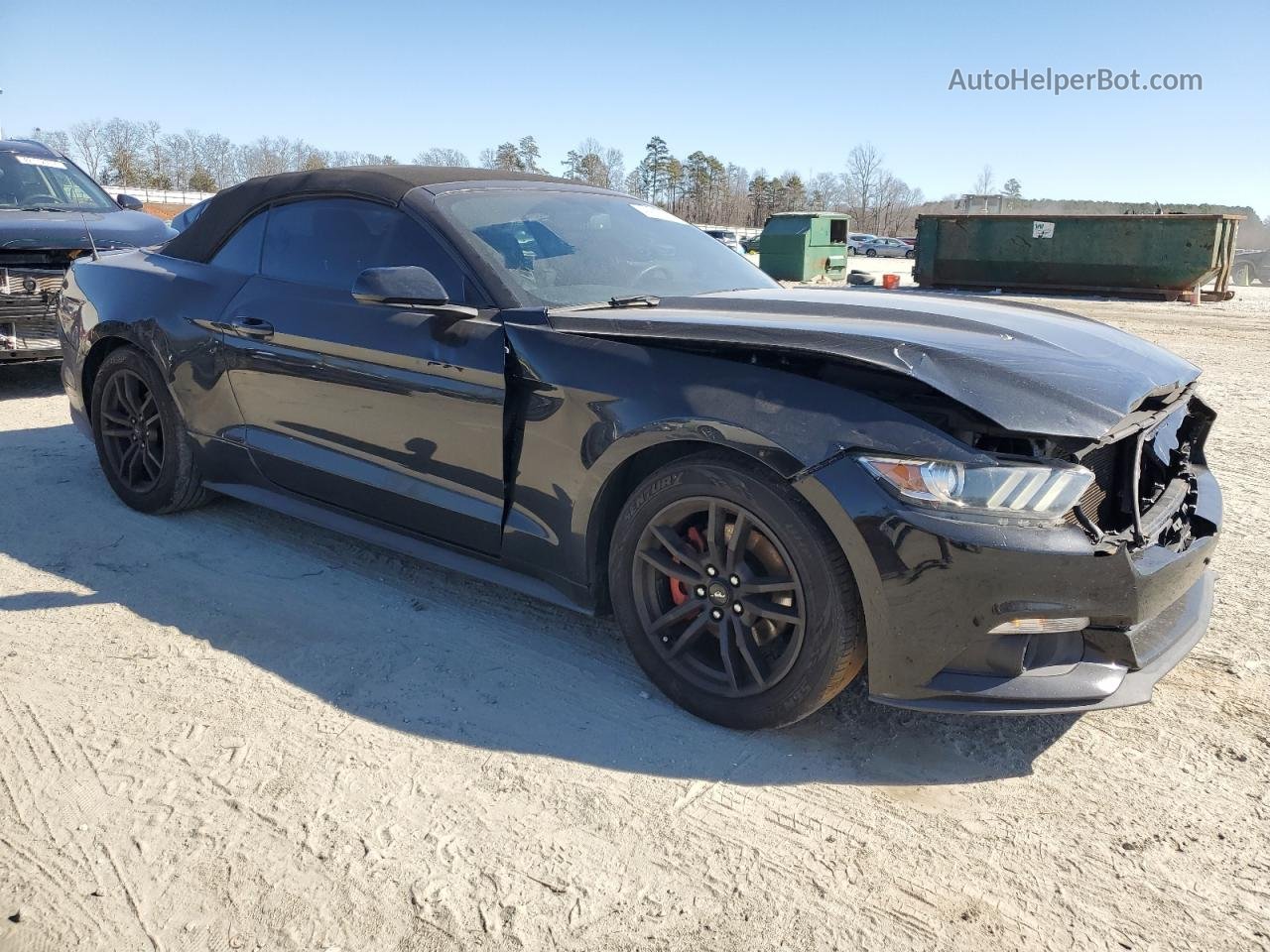 2015 Ford Mustang  Black vin: 1FATP8UH9F5383042