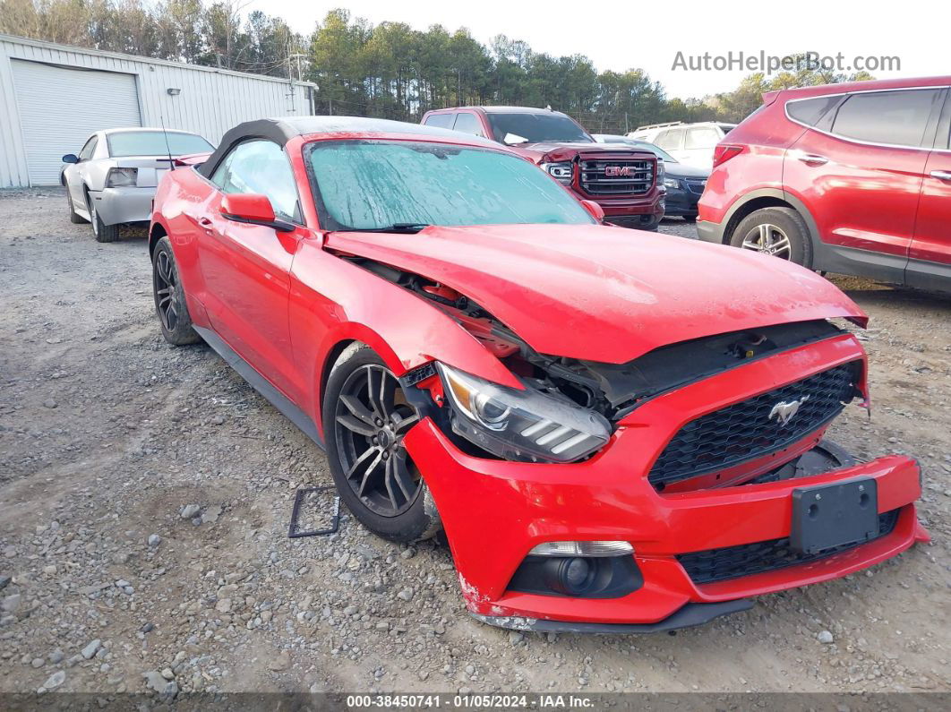 2016 Ford Mustang Ecoboost Premium Red vin: 1FATP8UH9G5304504