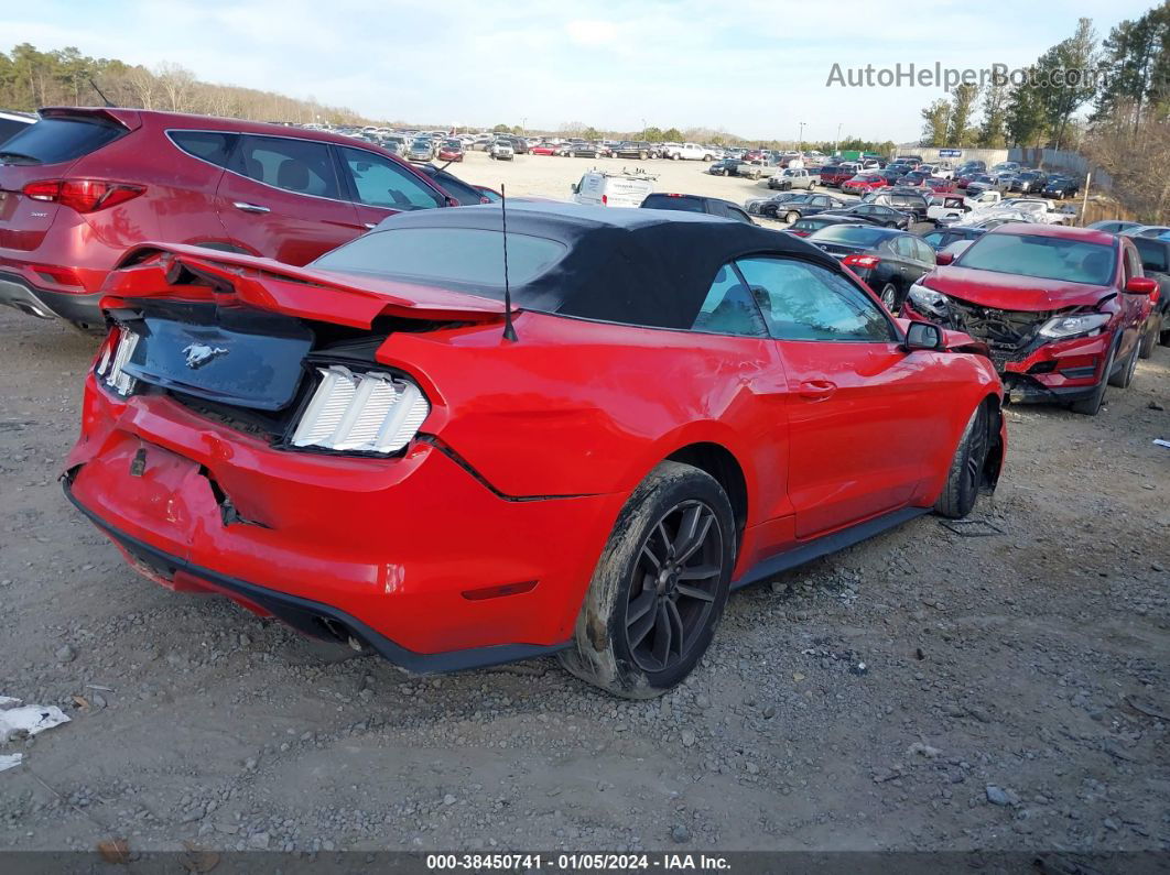 2016 Ford Mustang Ecoboost Premium Red vin: 1FATP8UH9G5304504