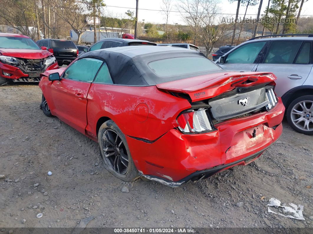 2016 Ford Mustang Ecoboost Premium Red vin: 1FATP8UH9G5304504