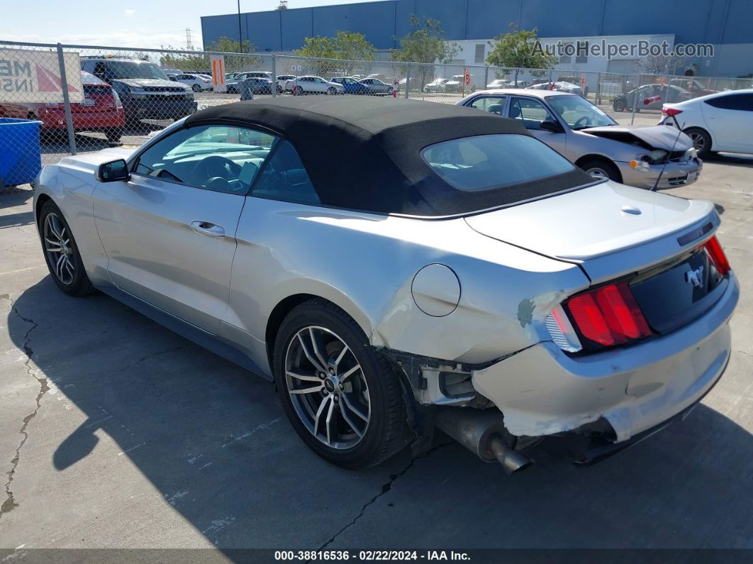 2016 Ford Mustang Ecoboost Premium Silver vin: 1FATP8UH9G5318693