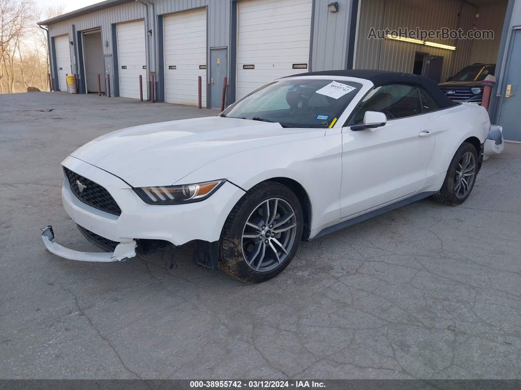 2016 Ford Mustang Ecoboost Premium White vin: 1FATP8UH9G5318869
