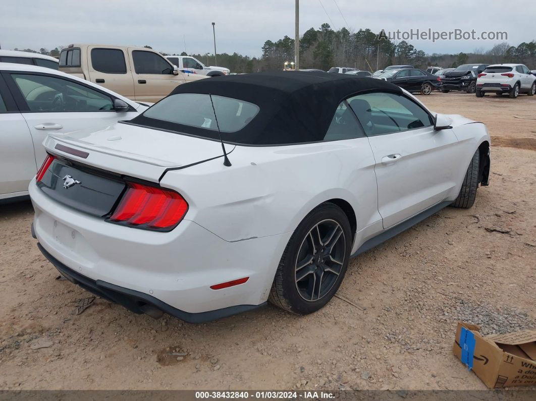 2020 Ford Mustang Ecoboost Premium White vin: 1FATP8UH9L5119749