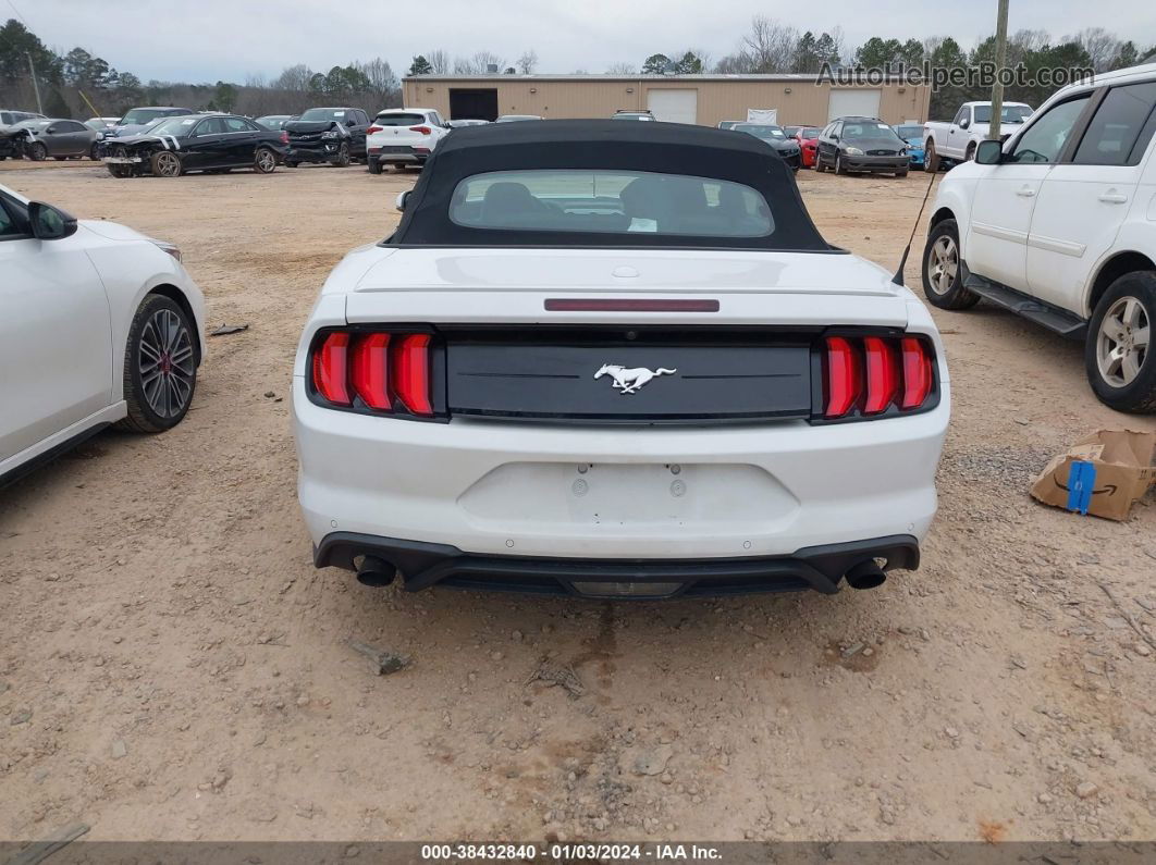 2020 Ford Mustang Ecoboost Premium White vin: 1FATP8UH9L5119749