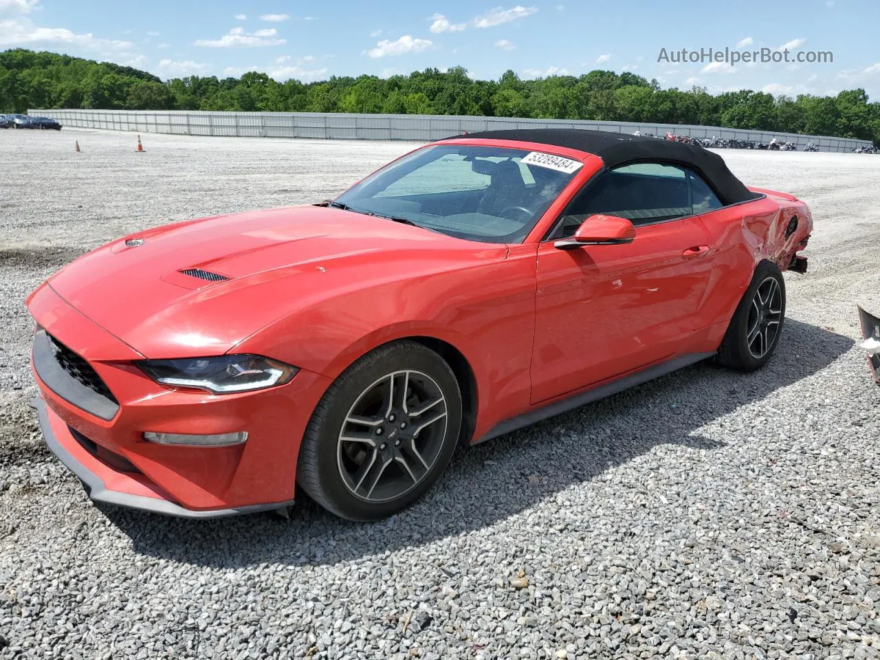 2020 Ford Mustang  Red vin: 1FATP8UH9L5131660