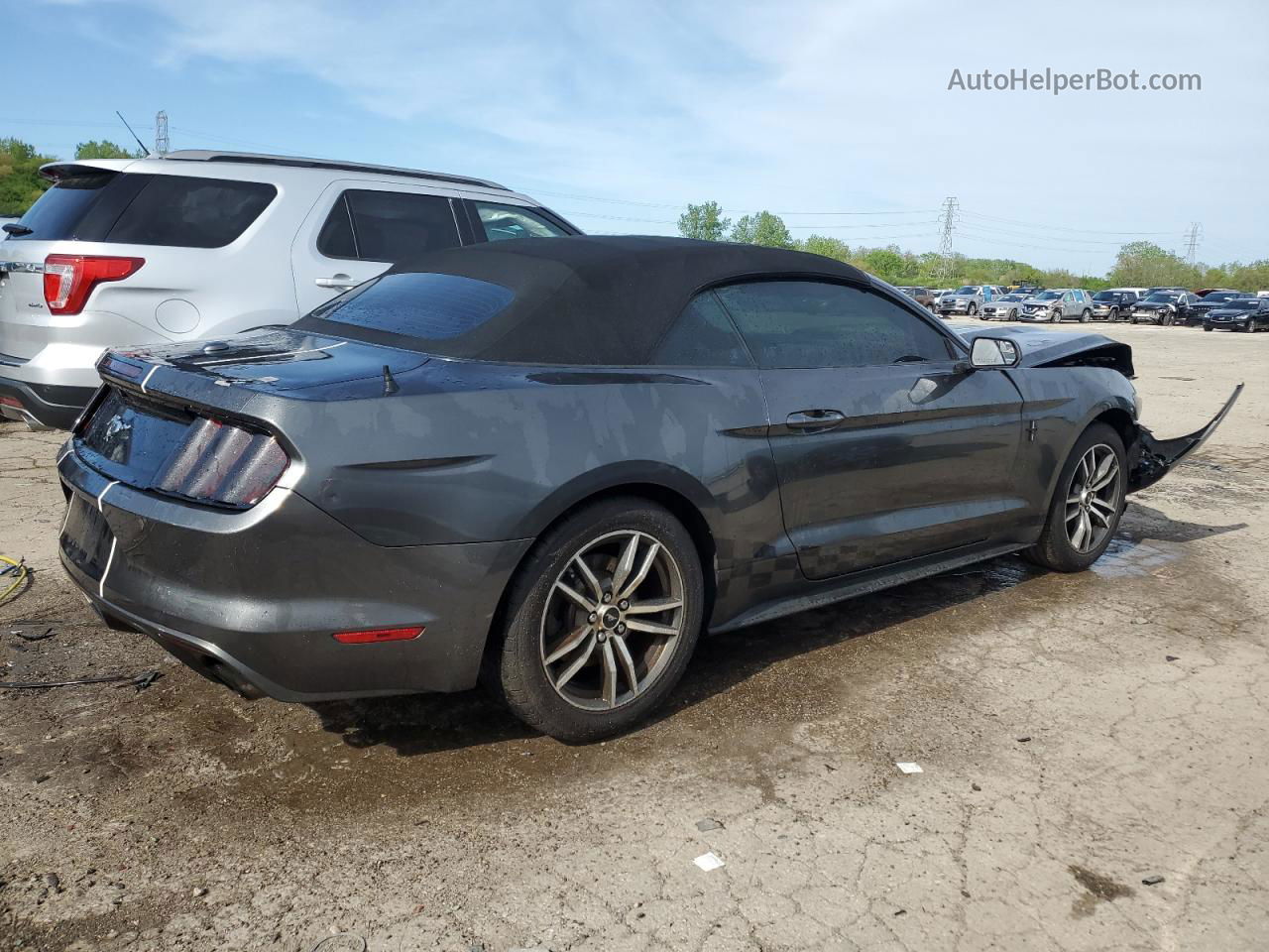 2016 Ford Mustang  Gray vin: 1FATP8UHXG5291018