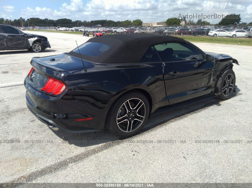 2020 Ford Mustang Ecoboost  Black vin: 1FATP8UHXL5189888