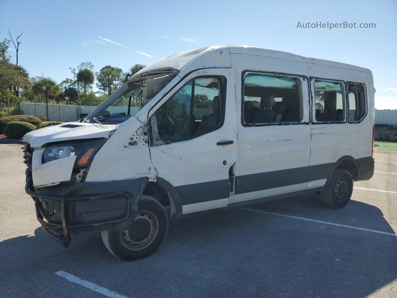 2018 Ford Transit T-350 White vin: 1FBAX2CG0JKB35493