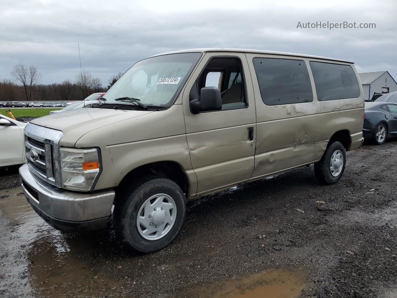 2008 Ford Econoline E350 Super Duty Wagon Tan vin: 1FBNE31L18DA20932