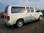 2008 Ford Econoline E350 Super Duty Wagon White vin: 1FBNE31L28DB14947