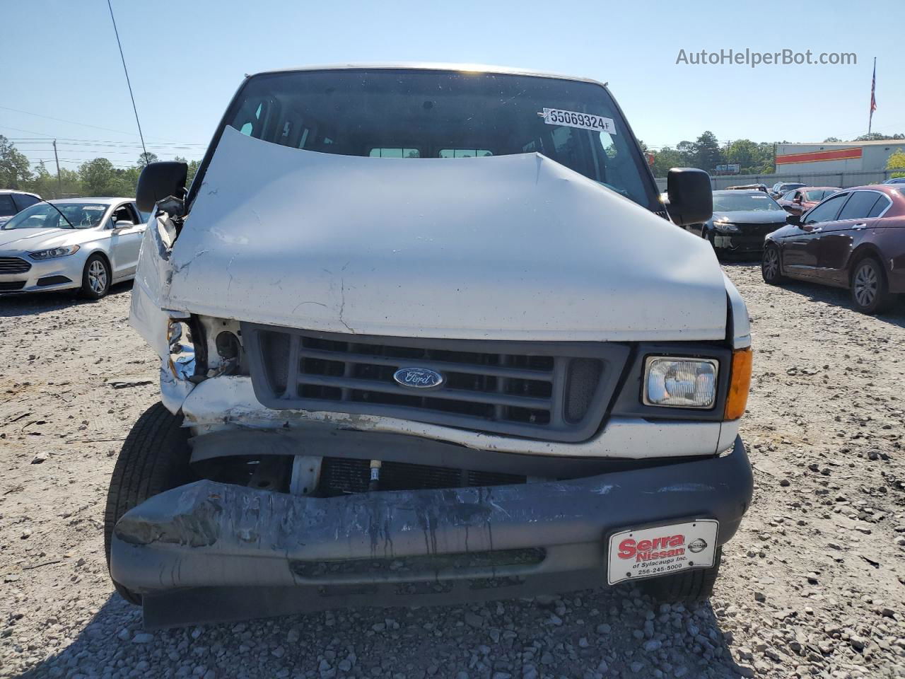 2007 Ford Econoline E350 Super Duty Wagon Белый vin: 1FBNE31L37DA31803