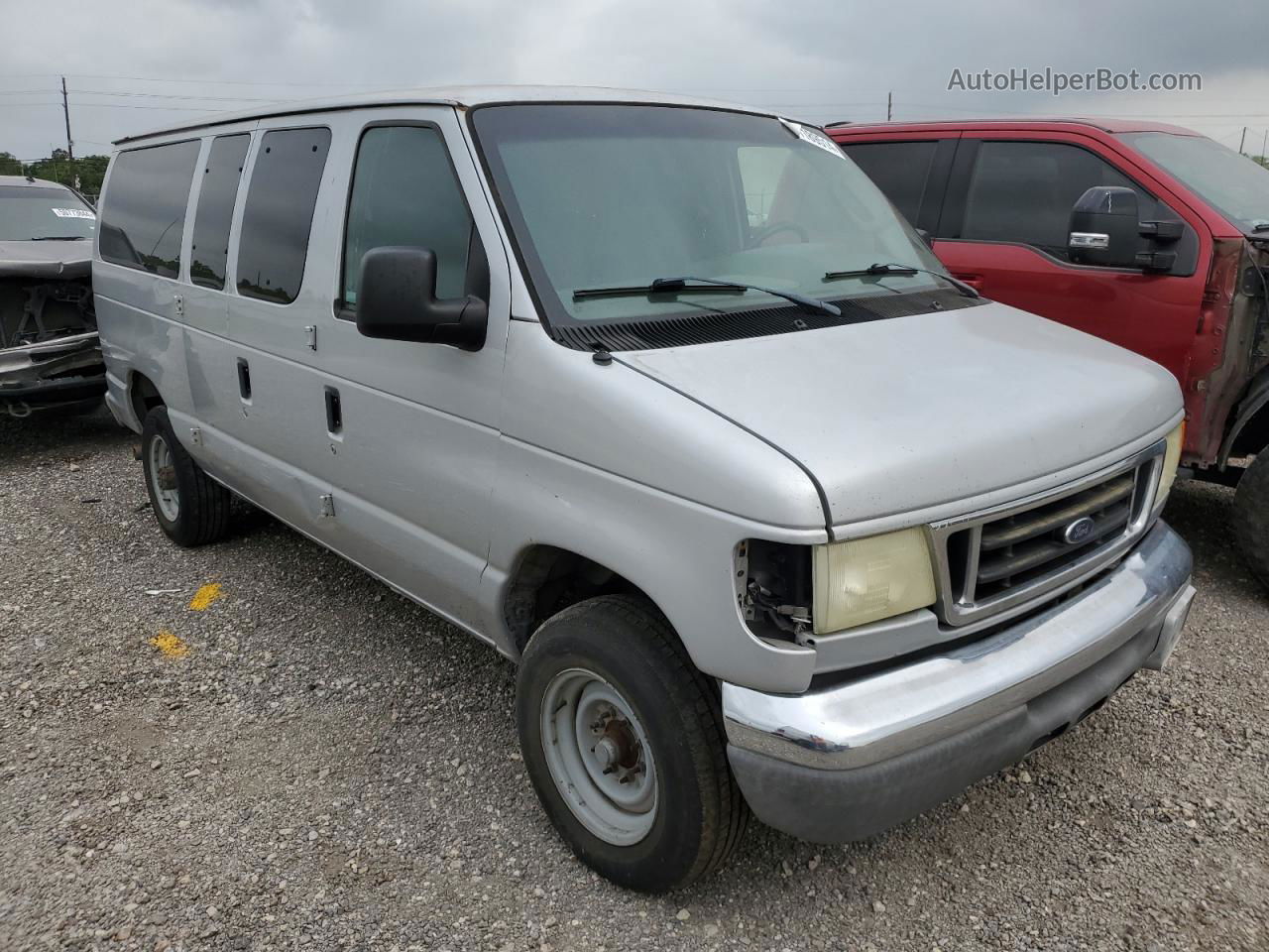 2007 Ford Econoline E350 Super Duty Wagon Silver vin: 1FBNE31L57DA75429