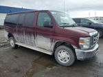 2008 Ford Econoline E350 Super Duty Wagon Burgundy vin: 1FBNE31L68DA74002