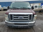 2008 Ford Econoline E350 Super Duty Wagon Burgundy vin: 1FBNE31L68DA74002