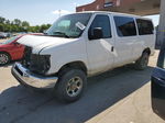 2008 Ford Econoline E350 Super Duty Wagon White vin: 1FBNE31L68DB00534