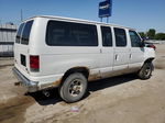 2008 Ford Econoline E350 Super Duty Wagon White vin: 1FBNE31L68DB00534