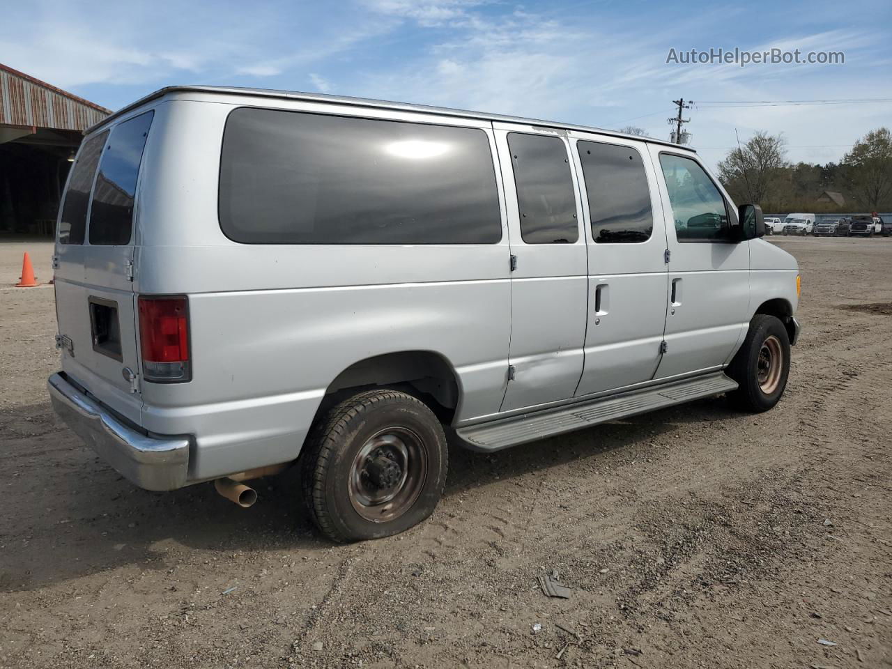 2007 Ford Econoline E350 Super Duty Wagon Silver vin: 1FBNE31L97DA80245