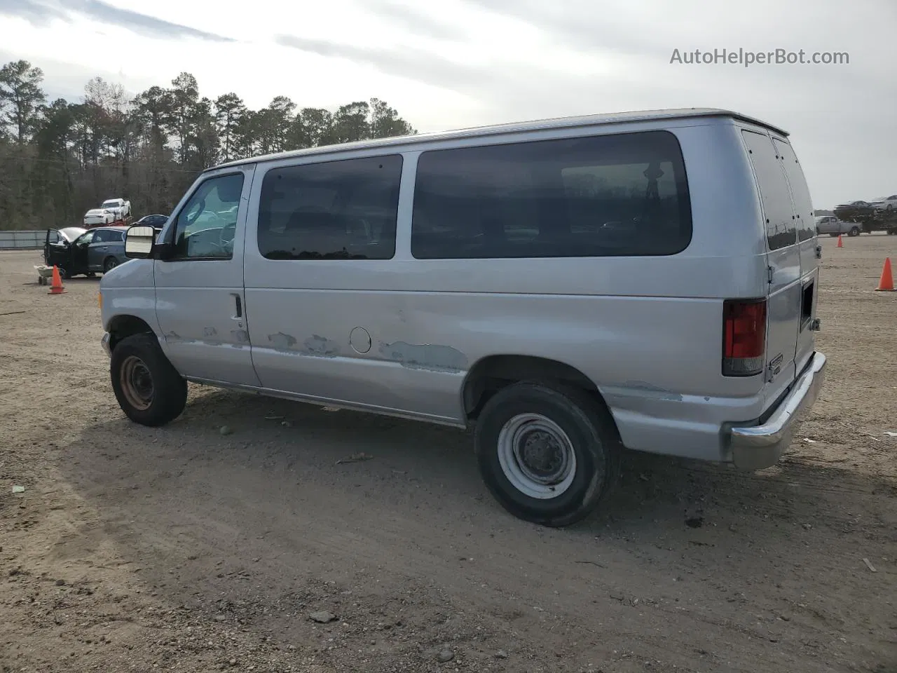 2007 Ford Econoline E350 Super Duty Wagon Silver vin: 1FBNE31L97DA80245