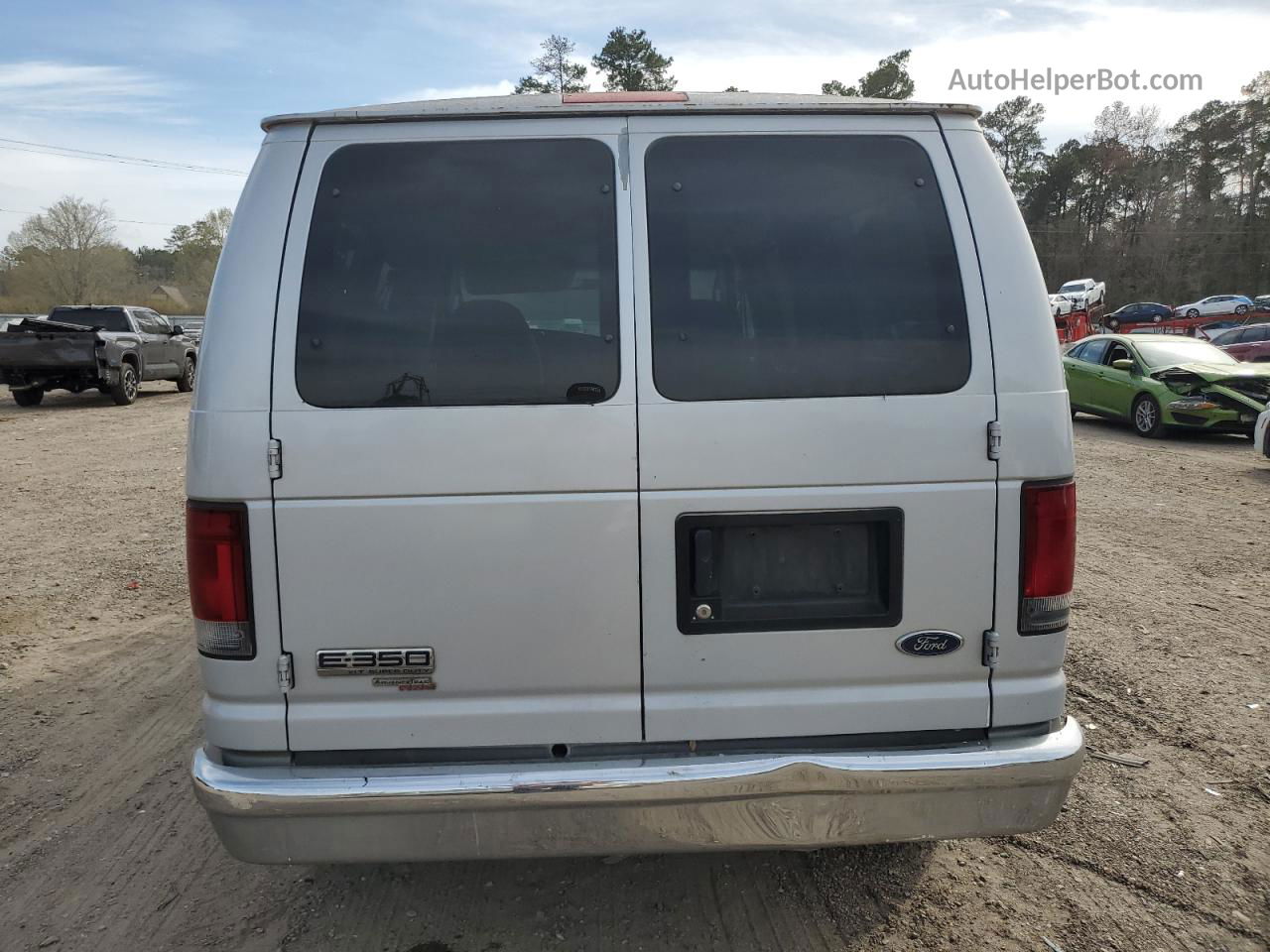 2007 Ford Econoline E350 Super Duty Wagon Silver vin: 1FBNE31L97DA80245