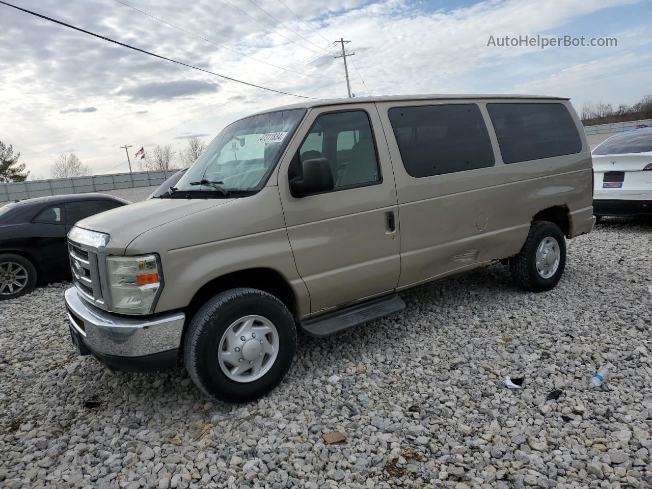 2008 Ford Econoline E350 Super Duty Wagon Tan vin: 1FBNE31L98DA30432