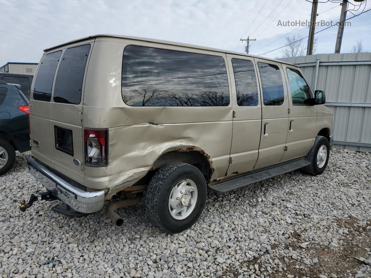 2008 Ford Econoline E350 Super Duty Wagon Tan vin: 1FBNE31L98DA30432