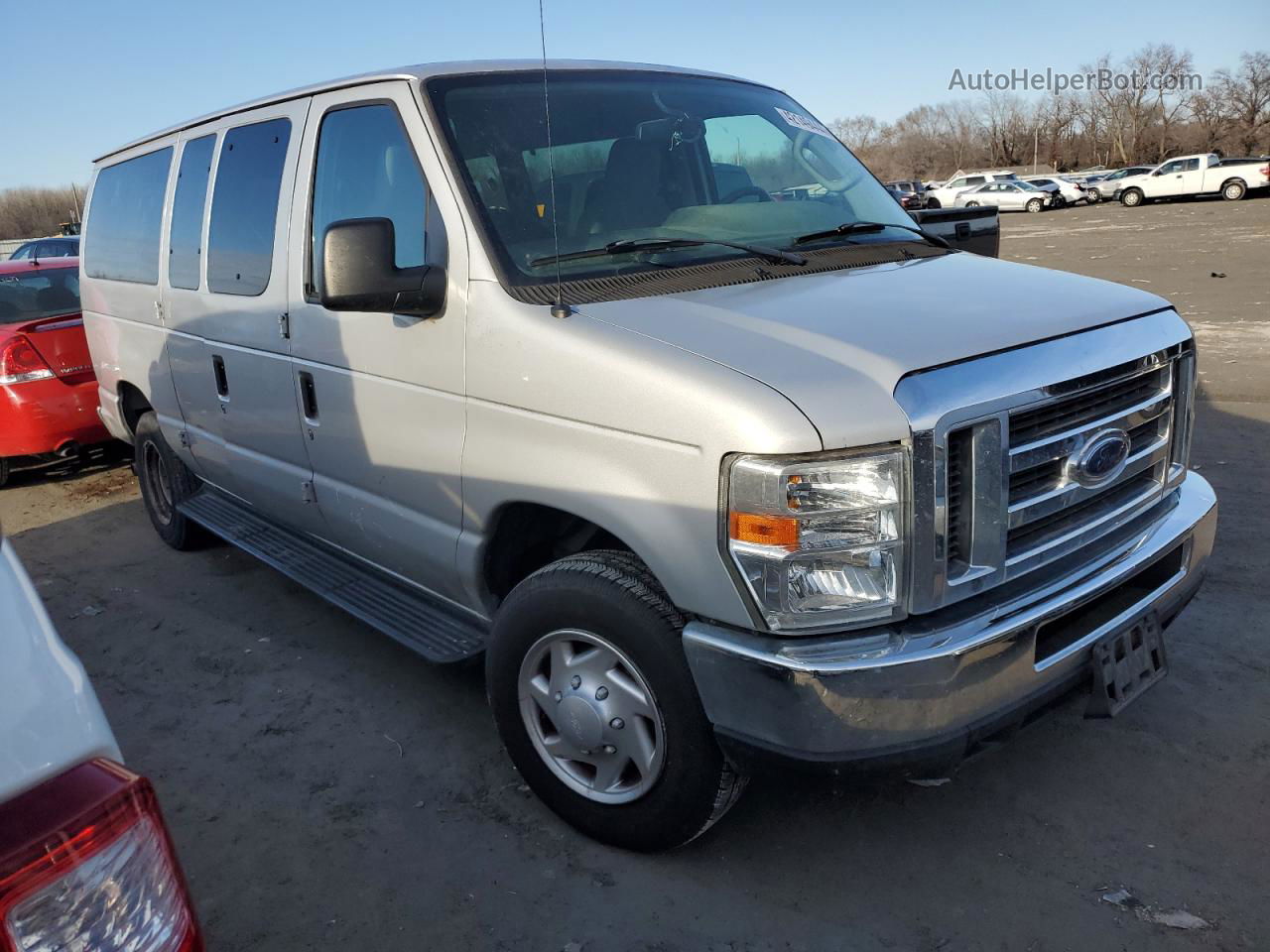 2012 Ford Econoline E350 Super Duty Wagon Silver vin: 1FBNE3BL0CDA30004