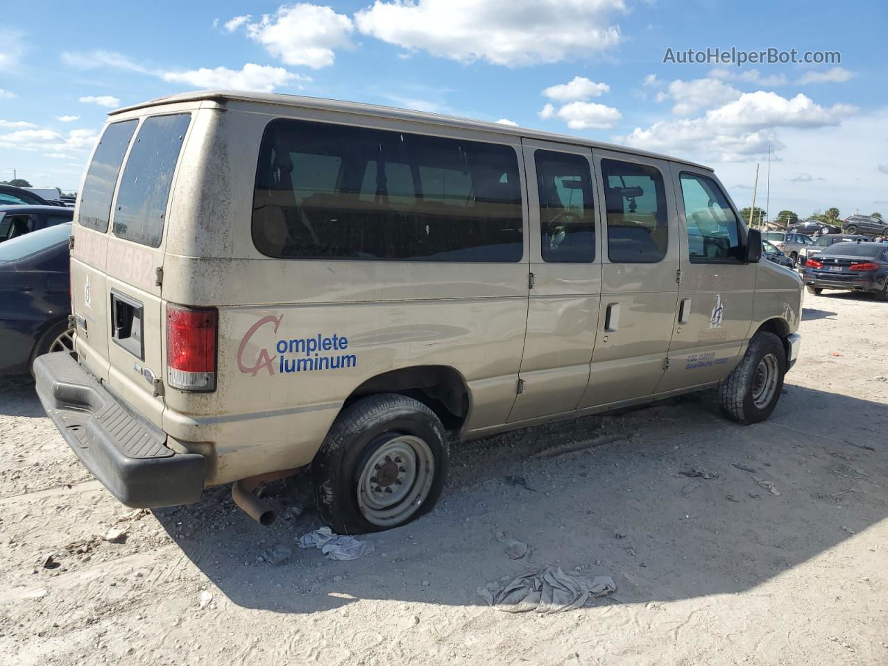 2012 Ford Econoline E350 Super Duty Wagon Gold vin: 1FBNE3BL1CDA90017