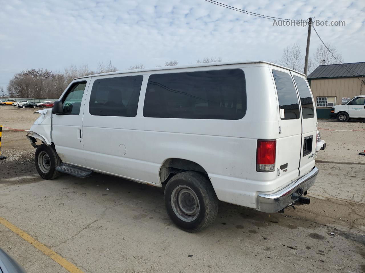 2012 Ford Econoline E350 Super Duty Wagon White vin: 1FBNE3BL2CDA99437