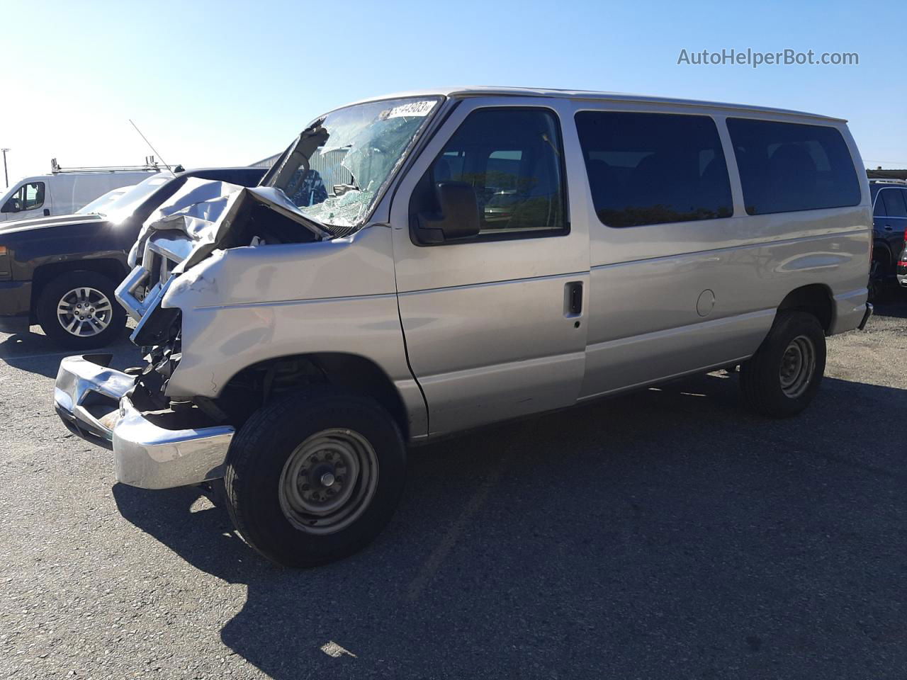 2012 Ford Econoline E350 Super Duty Wagon Silver vin: 1FBNE3BL4CDA45556